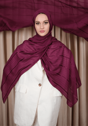 Flossy Modal Şal Aura Desen Berry