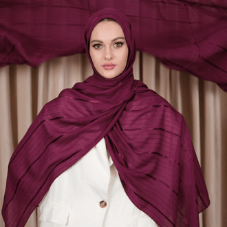 Flossy Modal Şal Aura Desen Berry
