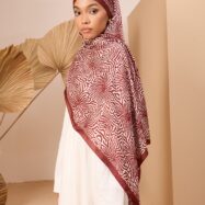 Lovury Ipeksi Sal Monogram Bordo