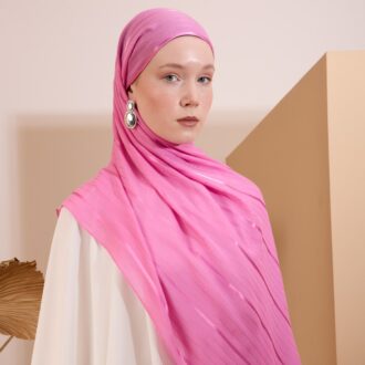 Flossy Modal Şal Aura Desen Pembe